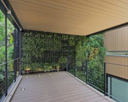 fachada verde